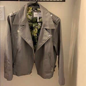 BCBGeneration gray leather jacket